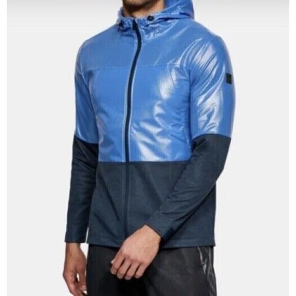 Under Armour Men's UA Storm Hybrid Windbreaker Full Zip Hooded Jacket 3XLARGE - Picture 1 of 14